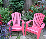 relax in the garden at this burlington vt vacation rental